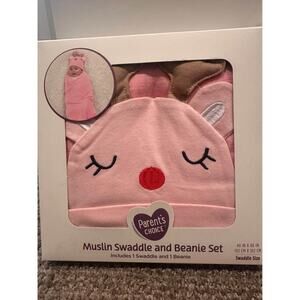 New: muslin swaddle & beanie sets;‎ baby, swaddleset,